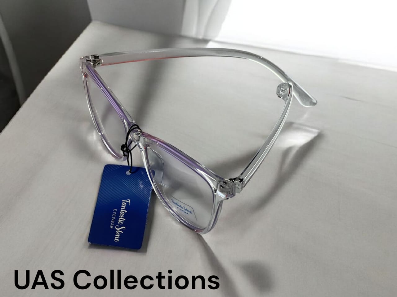 Transparent Butterfly Blue Cut Glasses