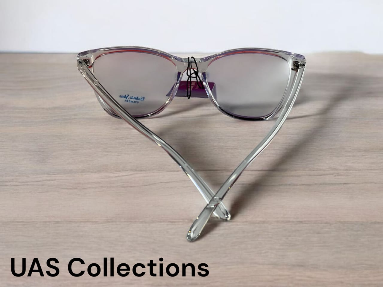 Transparent Butterfly Blue Cut Glasses