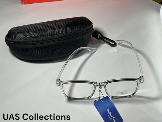 Transparent Square Blue Cut Screen Glasses