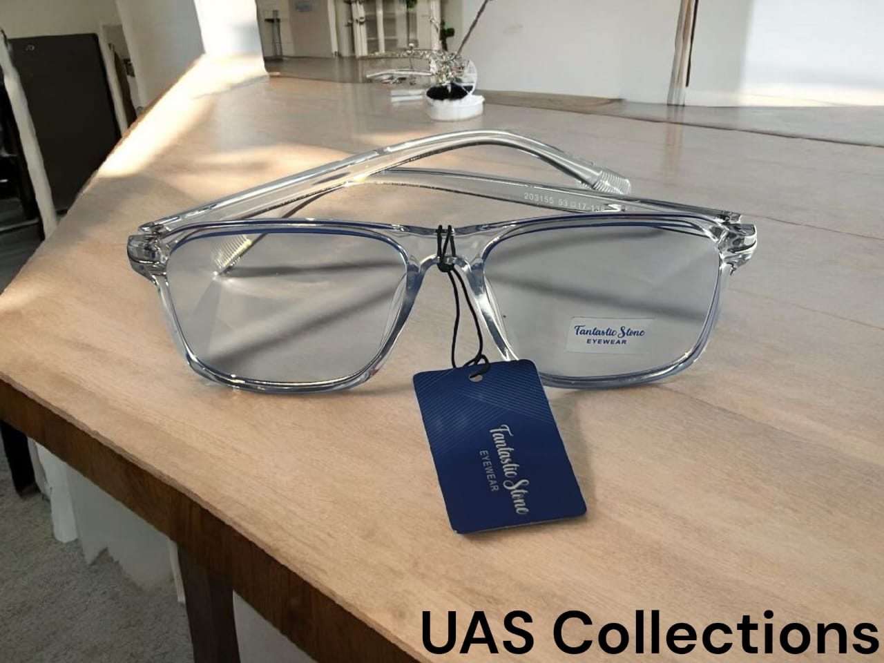 Crystal Clear Square Blue Cut Screen Glasses
