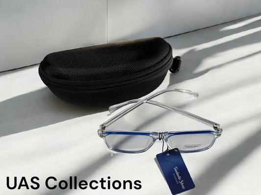 Crystal Clear Square Blue Cut Screen Glasses