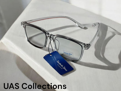 Transparent Square Blue Cut Screen Glasses