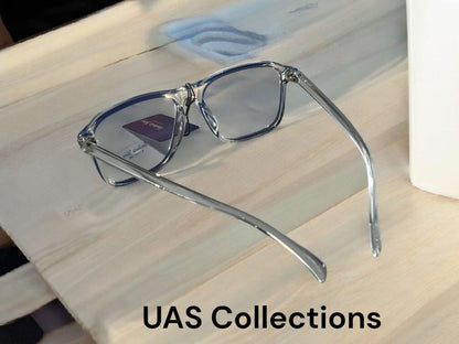Crystal Clear Square Blue Cut Screen Glasses